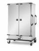 Carrello portateglie riscaldato con guide stampate - inox 18/10 AISI 304 - N° 46 teglie GN 2/1 o N° 92 GN 1/1 -cm 133,5x86x199,5