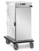 Carrello thermobox refrigerato in acciaio inox 18/10 AISI 304 - versione statica - 9 Teglie GN 1/1 - cm 53,5x80x112,5h