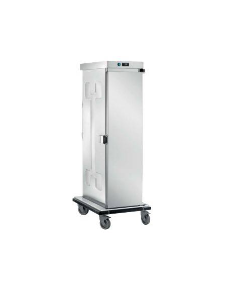 Carrello thermobox refrigerato in acciaio inox 18/10 AISI 304 - versione ventilata - 20 Teglie GN 1/1 - cm 60x80x173h