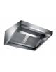 Cappa professionale a parete snack inox AISI 304 con filtri a carboni attivi, per cucina – SENZA MOTORE INCLUSO - cm 100x70x45h