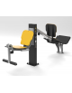 Attrezzo Doppio Gambe per allenamento dei muscoli quadricipiti e dei glutei - da tassellare - cm 215,1x58x110h