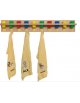 Fascia portabicchieri 10 posti in multistrato di betulla - Bicchieri esclusi - cm100x15H