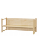 Panchetta pluriuso in faggio massello cm 87x31x16/21/31h - Tre altezza diverse di seduta per tre diverse età di bambini