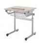 TAVOLO BANCO ANTROPOMETICO REGOLABILE IN ALTEZZA ED IN INCLINAZIONE PER IPOVEDENTI - PIANO CM 60X70 - SOTTOPIANO IN GRIGLIA