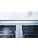 Saladette congelatore ventilata inox 2 porte - capacità Lt 225 - temp. -20°/-10°C - Classe D - cm 90x70x88h