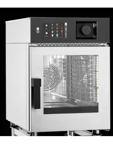 Forno gastronomia a gas trivalente 10 teglie GN 1/1 - Comandi Elettronici - Vapore diretto