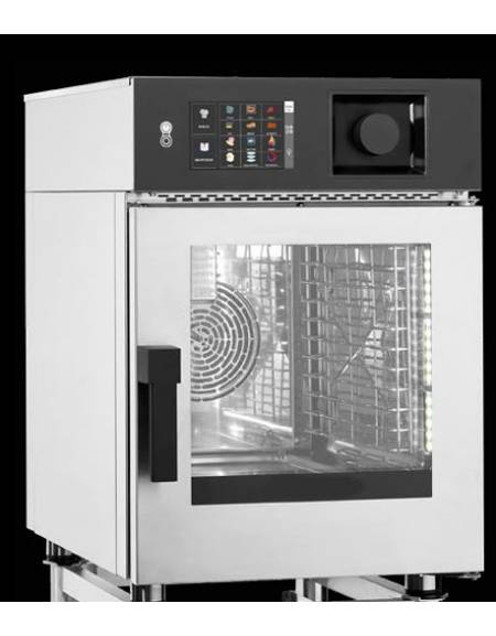 Forno gastronomia a gas trivalente 10 teglie GN 1/1 - Comandi Elettronici - Vapore diretto