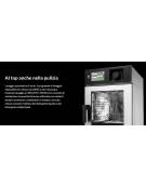 Forno gastronomia a gas trivalente 10 teglie GN 1/1 - Comandi Elettronici - Vapore diretto