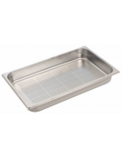 BACINELLA GASTRONORM FORATA GN 1/3 IN ACCIAO INOX AISI 304 - mm 325x175x40h - Capacità lt. 1,5