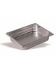 BACINELLA ACCIAIO INOX GASTRONORM CON FONDO DIFFUSORE PER INDUZIONE - GN 1/1 mm 530x325 - Altezza mm 100