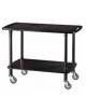 Carrello di servizio in legno due piani colore Carbon - cm 110x40x82h