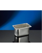 BACINELLA VASCHETTA GELATERIA INOX DA LT 3,4 - Larghezza mm 265 - Profondità mm 160 - Altezza mm 120