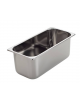 BACINELLA VASCHETTA GELATERIA INOX DA LT 13,5 - Larghezza mm 420 - Profondità mm 200 - Altezza mm 200