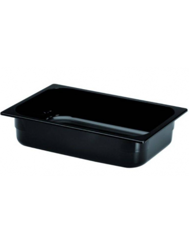 BACINELLA GELATERIA IN POLICARBONATO NERO - Larghezza mm 360 - Profondità mm 255 - Altezza mm 80