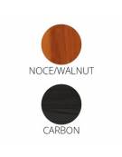 Carrello flambè in legno - noce o wengè - 1 fuoco cm 105x55x108h