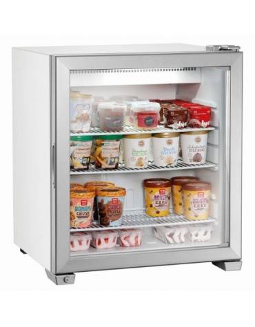 Congelatore Freezer da banco lt 90 gelateria - 1 porta a vetro - temperatura -13° / -22° C - mm 620x600x720h