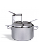 Casseruola con 4 colapasta mm 210x350 lt. 20,2