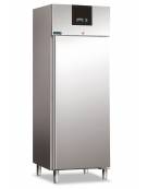 Armadio refrigerato GN 2/1 in acciaio inox AISI 304 ventilato -2°+8°C-capacità Lt 700 - TROPICALIZZATO-Cm 74x83x201h - Classe C