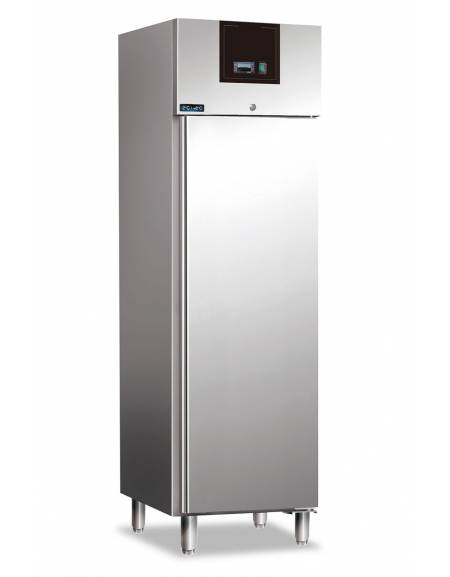 Frigorifero in acciaio inox ad 1 porta - capacità 185 Lt - temperatura +1°C/+8°C - mm 698 x 762 x 927h