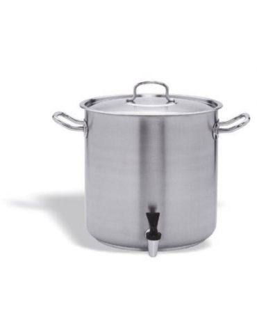 Pentola con rubinetto mm280x280 lt. 16,5