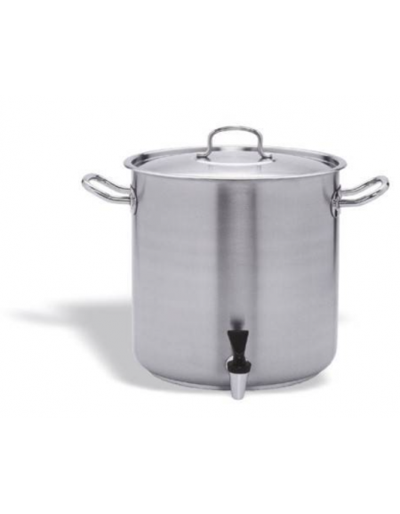 Pentola con rubinetto mm280x280 lt. 16,5