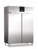 Armadio congelatore 2 porte in acciaio inox AISI 304 ventilato -18° -22°C  - capacità Lt 1400 - Classe D- Cm 148x83x201h