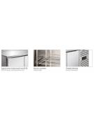 Tavolo refrigerato in acciaio Inox AISI 304 ventilato  - 3 porte - capacità 386 Lt. - temp. -2° +8°C - GN 1/1 - mm 1795x700x860h