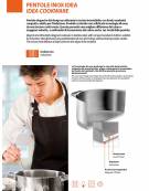 Casseruola alta con coperchio, fondo sandwich a 3 strati acciaio-alluminio - Diametro mm 160 - Altezza mm 110 - Capacita lt 2
