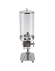 Distributore di cereali con una vasca inox e contenitore trasparente - Capacità contenitore 8 Lt - cm 36x26x66h