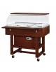Carrello refrigerante in legno con cupola - 3 x GN1/1 - temp. +2° +10°C - Colore Wenge' - cm 111x90x126 h