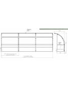 Panchina mod. Standard 3 mt/l in acciaio inox AISI 304, copertura policarbonato trasparente - 6 posti  in PP blu