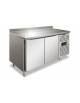 Tavolo refrigerato con alzatina 2 Porte ventilato -2° + 8°C in acciaio inox - cm. 136x60x85/96h - Classe B - Tropicalizzato