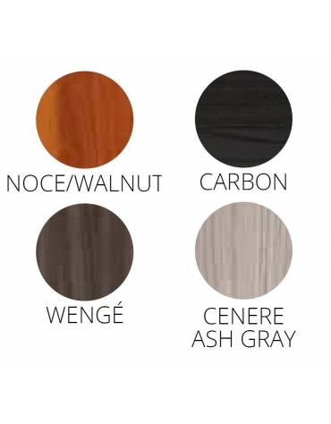 Carrello caldo bagnomaria in legno, Temperatura +30 / +90°C - 3xGN1/1 - colore Wengè o Noce - cm 111x112x141h