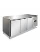 Tavolo refrigerato pasticceria 3 porte in acciaio inox AISI 304 ventilato -2°+8°C - CLASSE B - Tropicalizzato - cm 202x80x86h