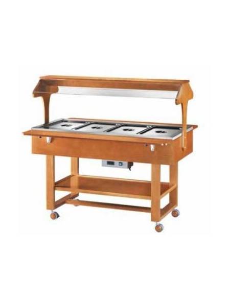 Carrello Caldo Bagnomaria N° 4 GN 1/1
