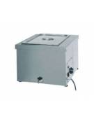 Tavola calda da banco bagnomaria, in acciaio inox AISI 304 - capacità 1x 1/1 GN -  cm 49x60x32 h