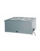 Tavola calda da banco inox bagnomaria - capacità 2x 1/1 GN - cm 78x60x32h
