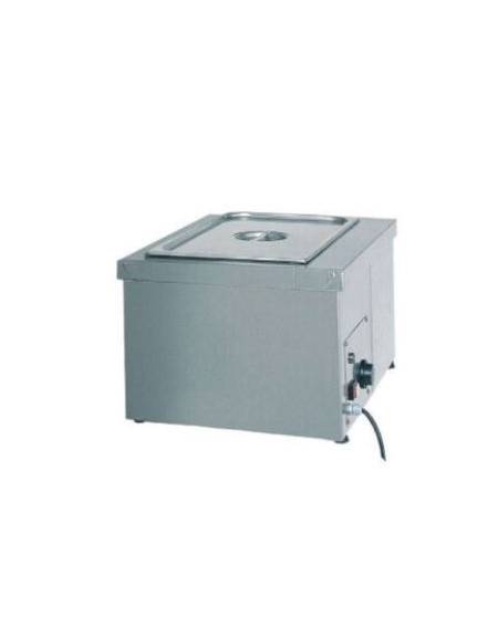 Tavola calda da banco inox con resistenza a secco - capacità 1x 1/1 GN cm 49x60x32h