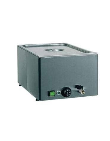 Tavola calda da banco inox bagnomaria - Temperature differenziate - capacità 1 bacinelle GN1/1 - cm 33x54x22h