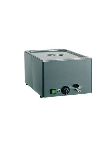 Tavola calda da banco inox bagnomaria - Temperature differenziate - capacità 1 bacinelle GN1/1 - cm 33x54x22h