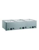 Tavola calda da banco inox bagnomaria - capacità 3x 1/1 GN cm 99x54x22h