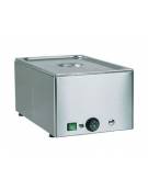Tavola calda da banco inox bagnomaria - capacità 1x 1/1 GN cm 54x33x22h