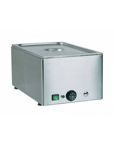 Tavola calda da banco inox bagnomaria - capacità 1x 1/1 GN cm 54x33x22h