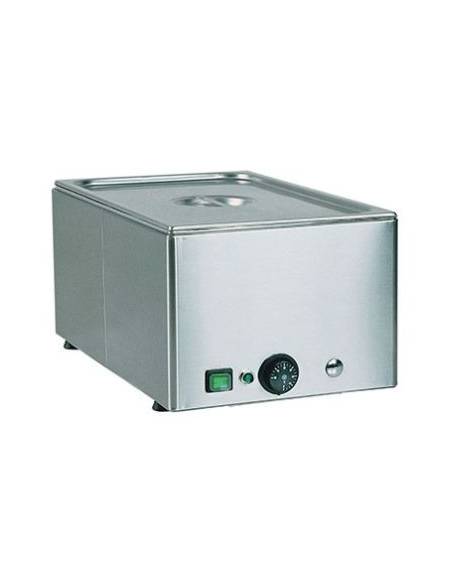 Tavola calda da banco inox bagnomaria - capacità 1x1/1GN - potenza 1200W - cm 54x33x22h