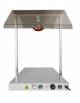 Piano caldo inox con 1 lampada a infrarossi - cm 45x64x80h