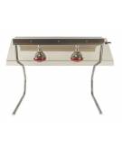 Telaio con 2 lampade a raggi infrarossi - Dimensioni cm 85x55x70h