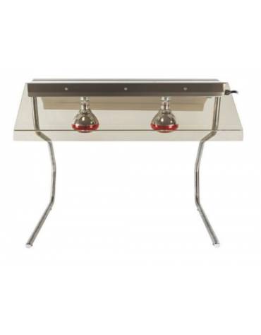 Telaio con 2 lampade a raggi infrarossi - Dimensioni cm 85x55x70h