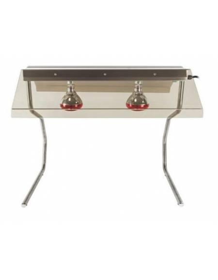 Telaio con 2 lampade a raggi infrarossi - Dimensioni cm 85x55x70h