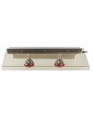Telaio lampada infrarossi da appendere  nr. 2 lampade - Dimensioni cm 85x68x25h