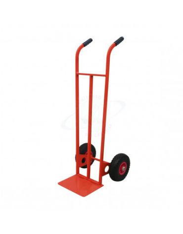 Carrello portacasse - 2 ruote pneumatiche cerchio acciaio Ø mm 260 - cm 49x125h